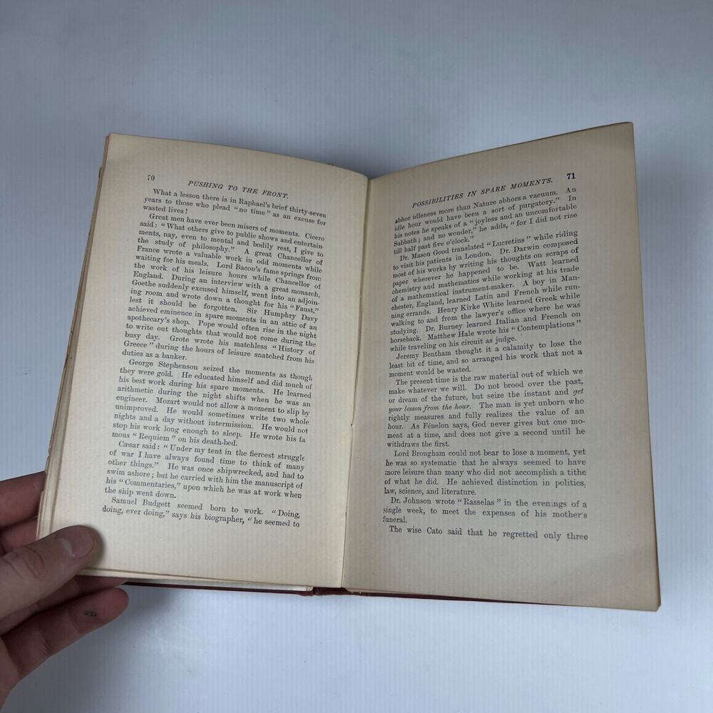 PUSHING TO THE FRONT OR, SUCCESS UNDER DIFFICULTIES by ORISON SWETT MARDEN 1897 - Picture 10 of 13